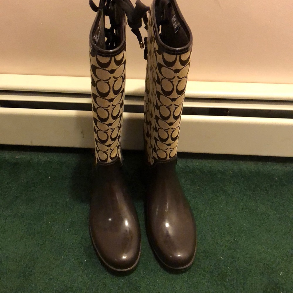 Coach rain boots